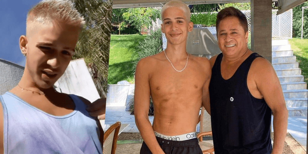 João Guilherme, filho de Leonardo, perde o controle, expõe parte íntima e tamanho impressiona: "Avantajado"