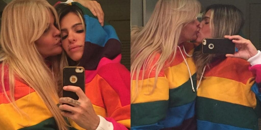 Monique Evans comemora o Dia do Orgulho LGBT com beijão em Cacá Werneck: "Momento crucial"