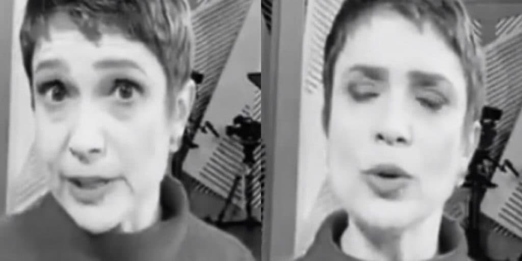 Sandra Annenberg vai aos prantos, motivo é divulgado e apresentadora tem vídeo com cantora exposto nos bastidores