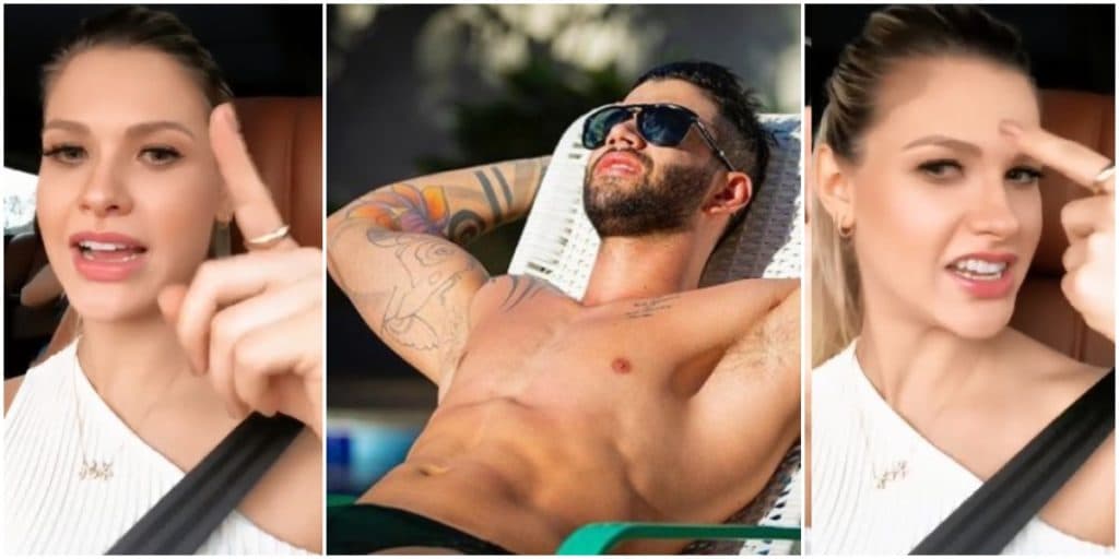 Gusttavo Lima perde a vergonha, tira a roupa e expõe parte gigante após crise de ciúmes de Andressa Suita: 'Preciso'