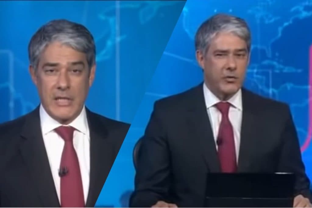 William Bonner faz funcionários do Jornal Nacional entrarem em pânico e correria nos bastidores é vazada: "Medo"