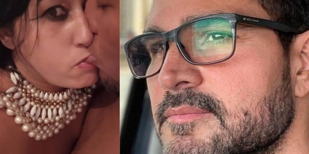 Ex de Luciano, irmão de Zezé, tem surto e publica fotos de sexo selvagem com direito a seio de fora: "Gostoso"