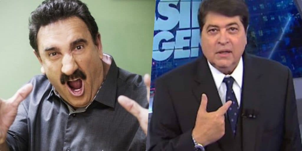 Em discussão com Datena, Ratinho perde a linha, levanta o dedo e grita ao vivo: "Todo mundo sabe do que to falando"