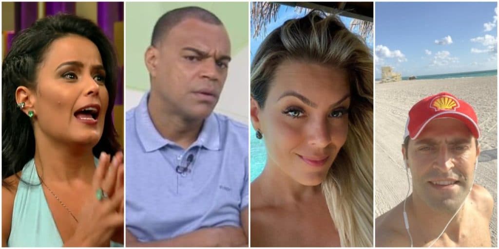 Denílson, após ser exposto por Renata Fan, ameaça ligar para namorado da loira ao vivo e entrega 'sexo' todo dia