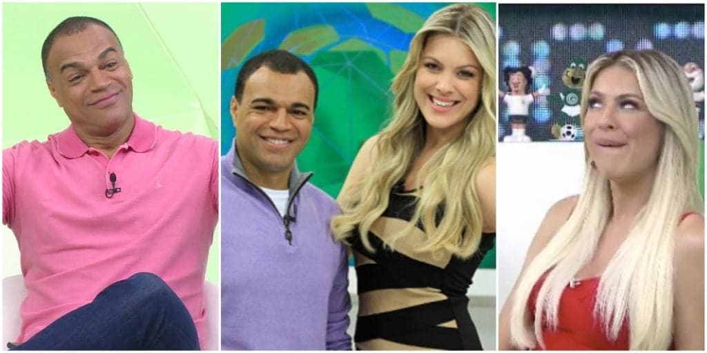 Denílson tem relação exposta ao Brasil com Renata Fan, se vinga da loira e entrega ao vivo: 'Tá enganando'