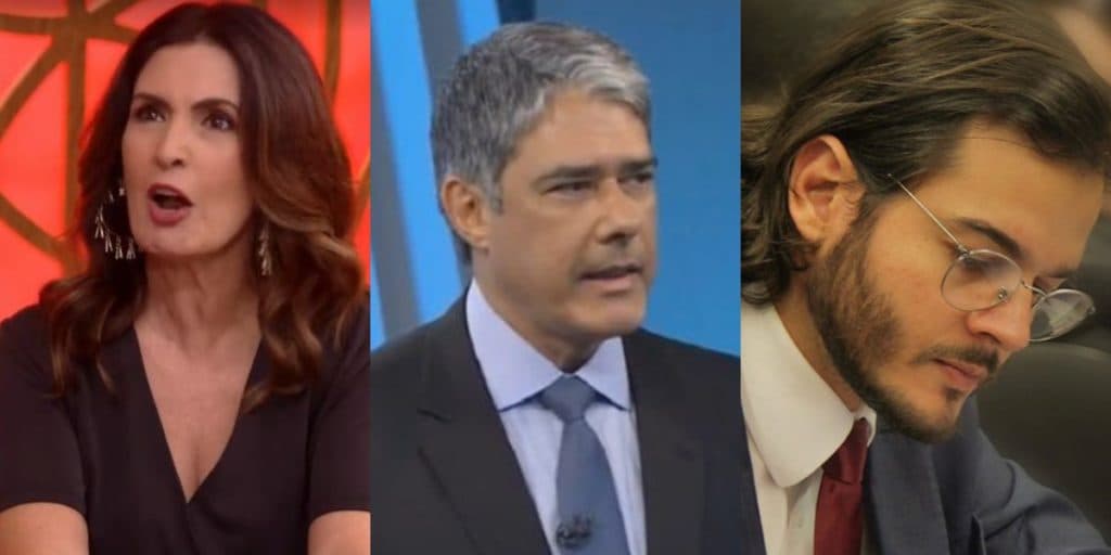 Namorado de Fátima Bernardes tem atitude surreal, menciona jornal do ex, Bonner, e dispara: "Por nada"