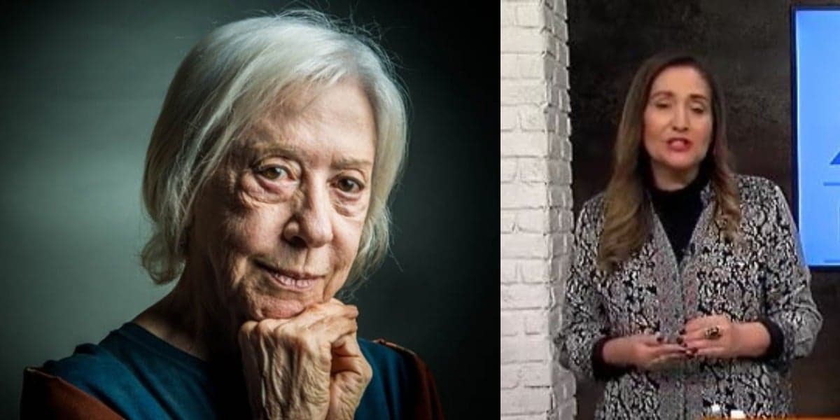 Fernanda Montenegro pode deixar a Platinada e Sonia Abrão não gostou nada dessa informação (Foto: Reprodução/TV Globo/RedeTV!)