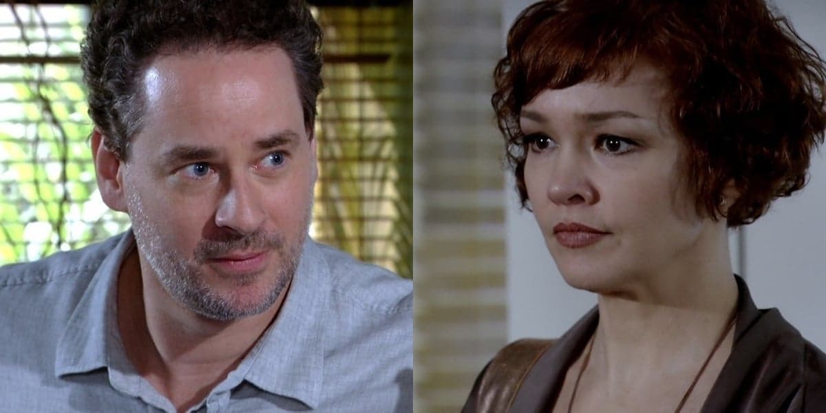 Paulo (Dan Stulbach) se humilhará para Esther (Julia Lemmertz) em Fina Estampa (Foto: Reprodução/Globo)