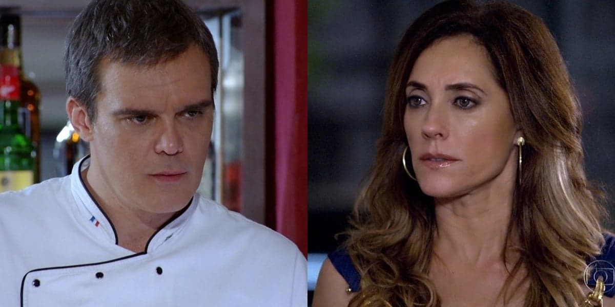 René (Dalton Vigh) vai escorraçar Tereza Cristina (Christiane Torloni) de seu restaurante em Fina Estampa (Foto: Reprodução/Globo) René (Dalton Vigh) vai escorraçar Tereza Cristina (Christiane Torloni) de seu restaurante em Fina Estampa (Foto: Reprodução/Globo)