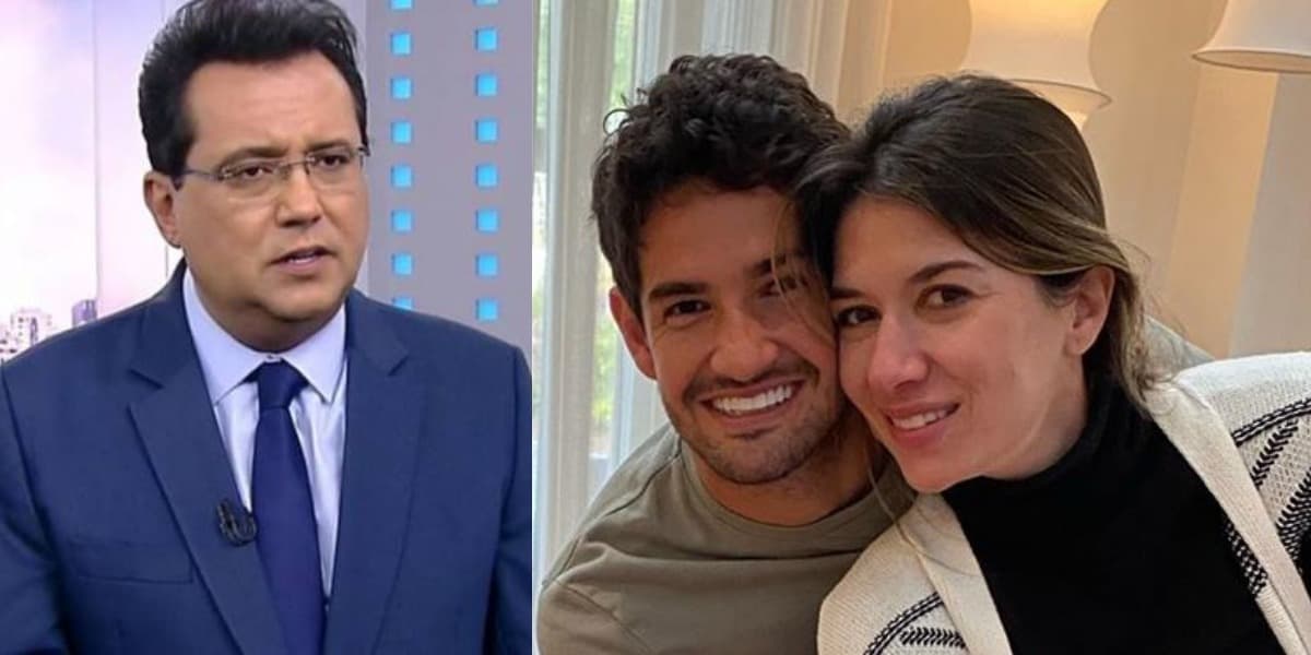 Geraldo Luís se derreteu pelo casamento de Rebeca Abravanel e Pato (Foto: Reprodução/Record/Instagram) Geraldo Luís se derreteu pelo casamento de Rebeca Abravanel e Pato (Foto: Reprodução/Record/Instagram)