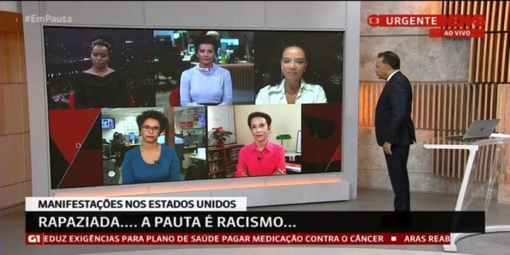 Globo convoca jornalistas negros após ser massacrada na internet e pede desculpas: "Um erro"