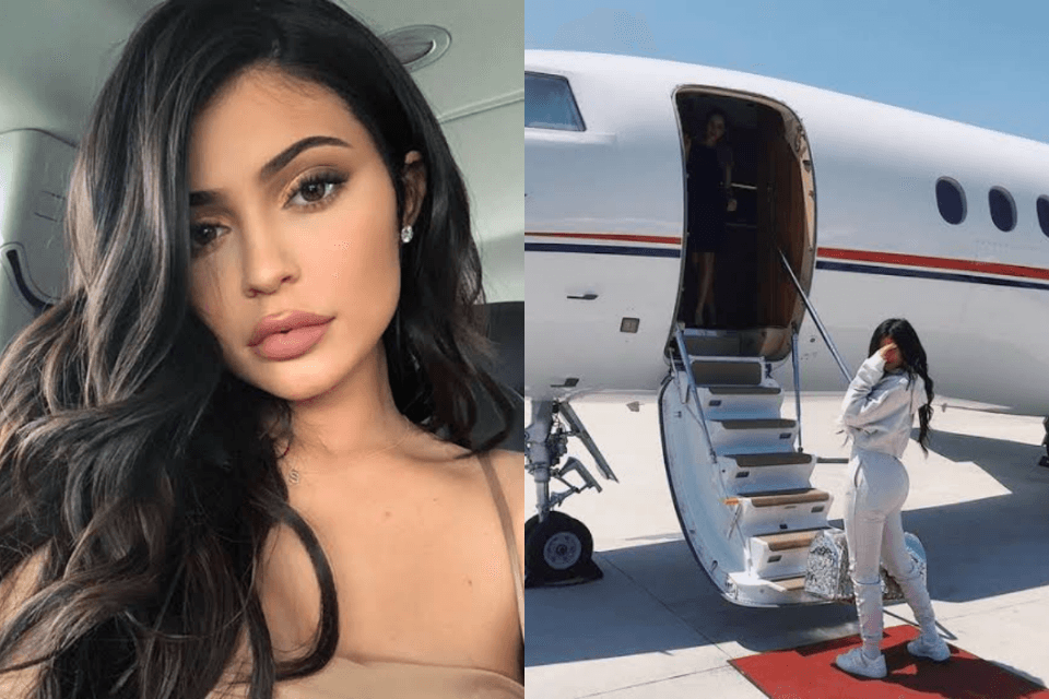 Kylie Jenner, após escândalo por patrimônio, ostenta com jatinho próprio: "o lema é gastar"