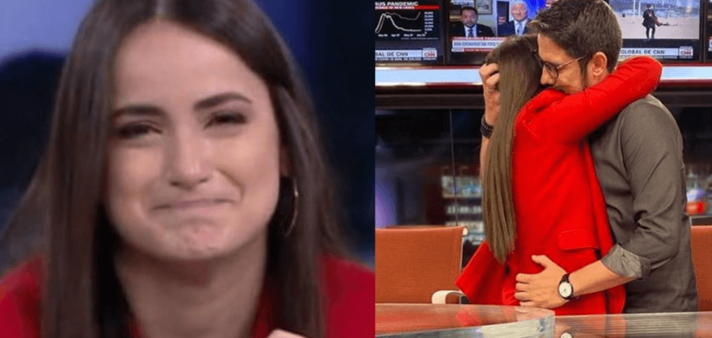 Mari Palma chora em despedida ao vivo de programa na CNN e é consolada pelo namorado: "Orgulho"