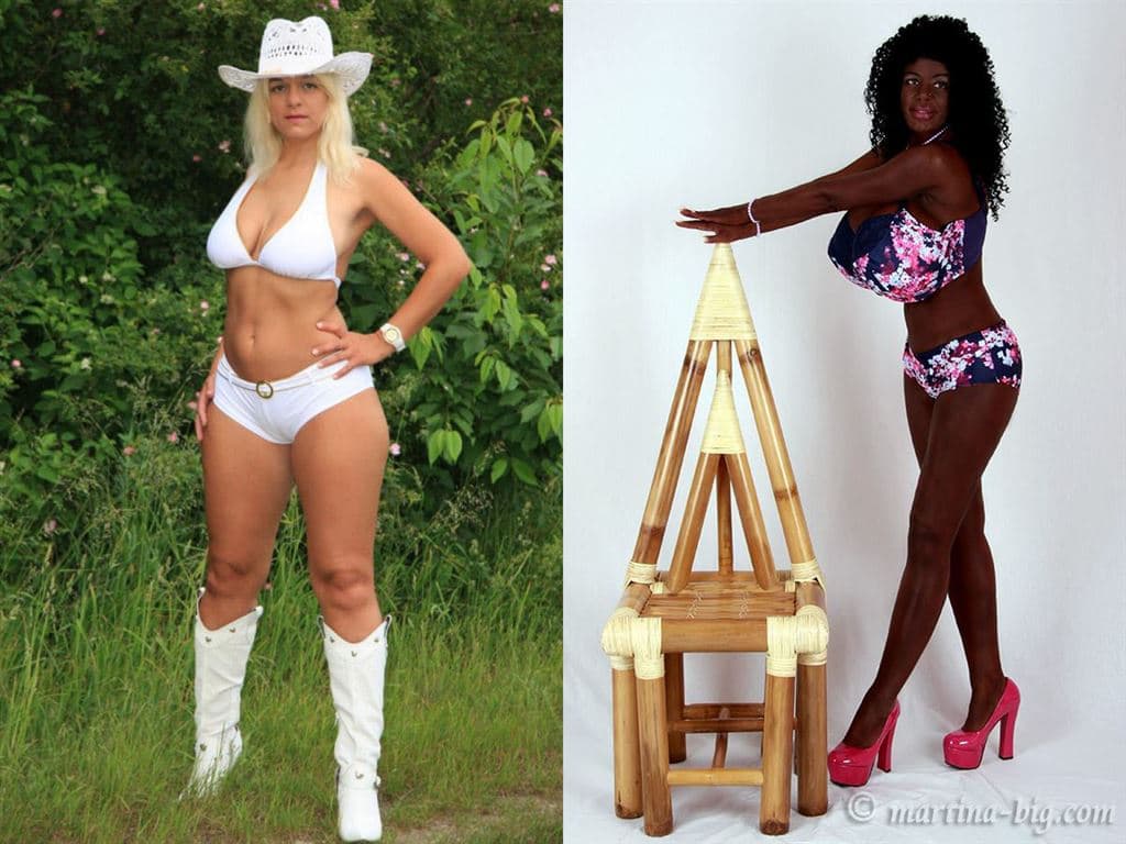 Martina Big, modelo alemã, surpreende e passa por transformação na tonalidade de pele (Foto: Reprodução)