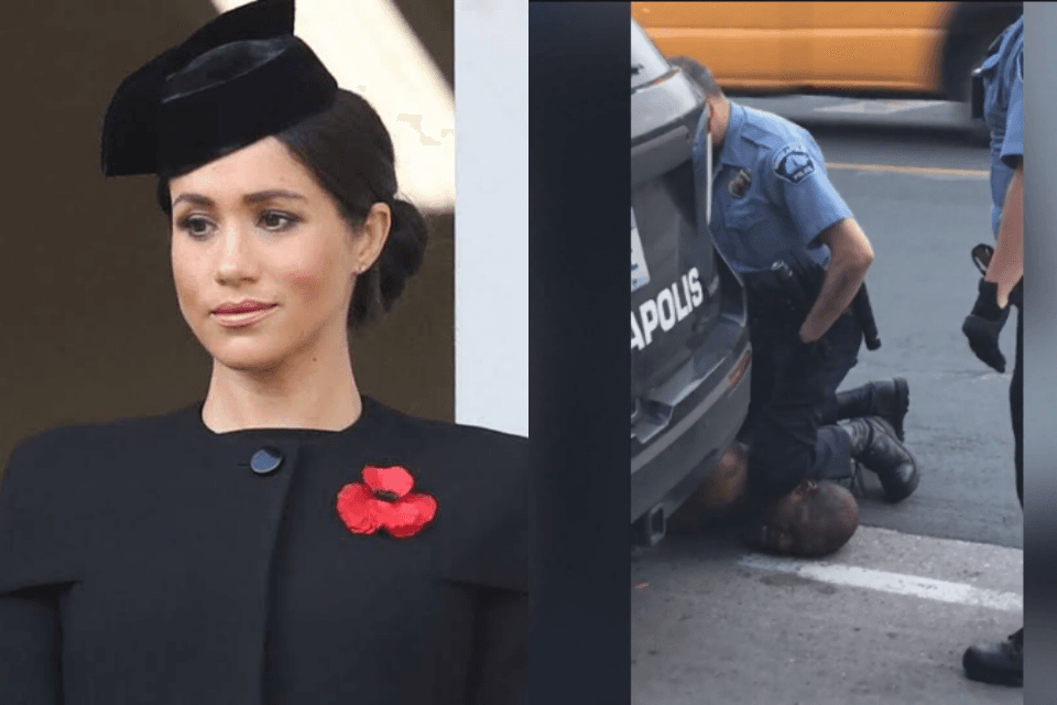 Em lágrimas, Meghan Markle lamenta morte de George Floyd e afirma: "a única coisa errada a dizer é não dizer nada"