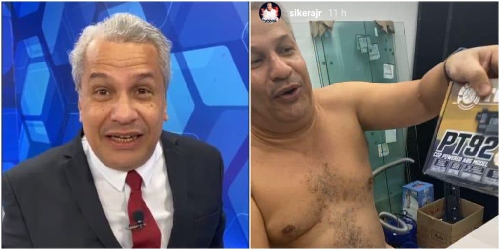Sikêra Jr. é flagrado na cama com esposa, tem contrato e salário expostos e ganha revólver de presente: "Arma"