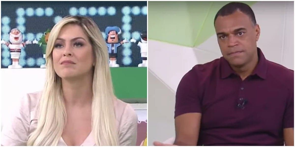 Denilson e Renata Fan (Foto: Reprodução) Denilson e Renata Fan (Foto: Reprodução)