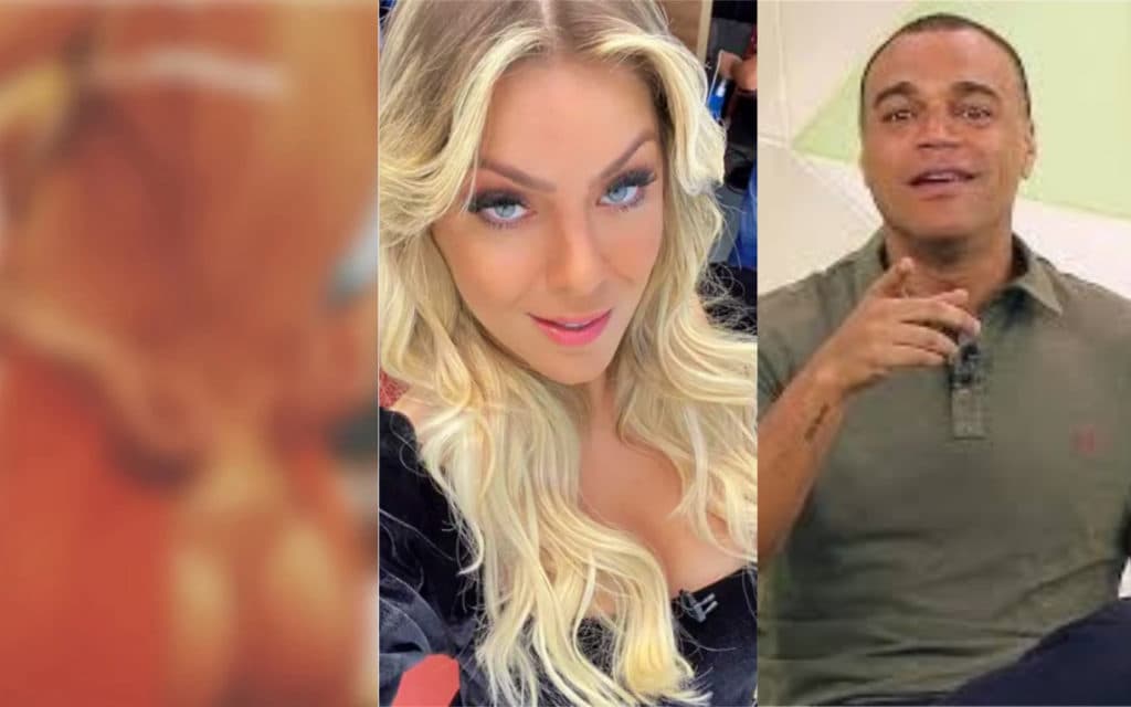 Renata Fan, após explodir em foto de calcinha e decote, é “pega” por Denilson com pedido de casamento: "Agora vai"