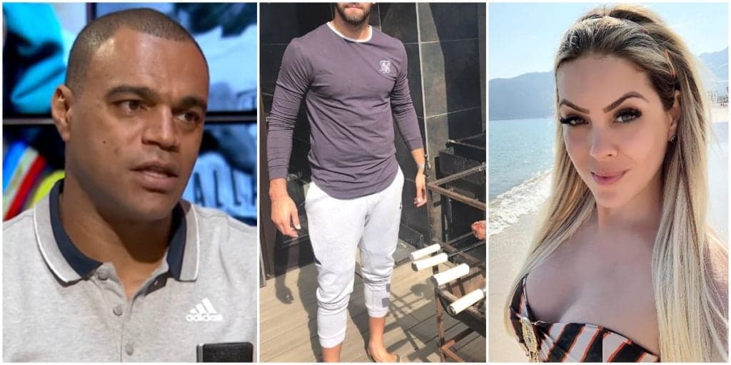 Denílson escancara 'interesse' de Renata Fan por outro homem ao vivo na Band: 'Tá pegando muito'