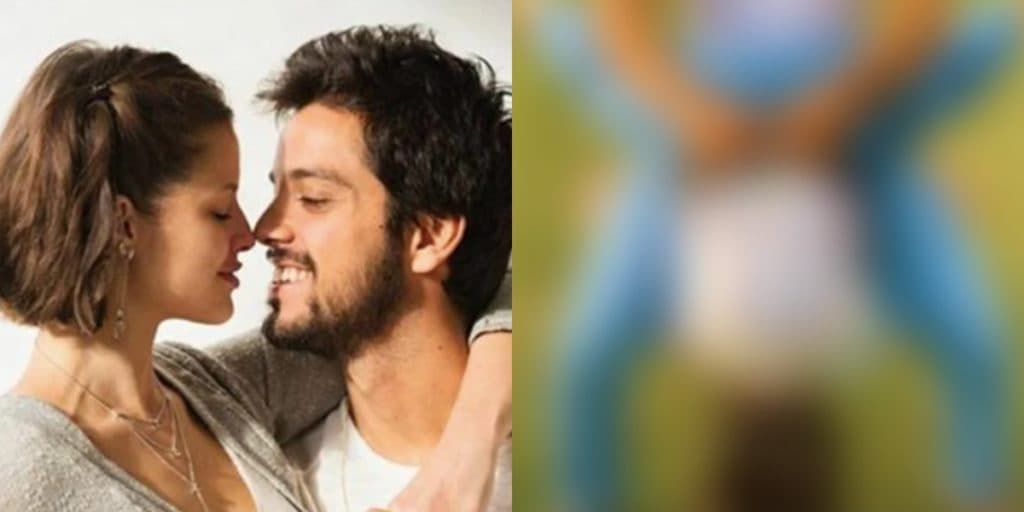 Rodrigo Simas choca ao ser flagrado com Agatha Moreira no meio de suas pernas de ponta cabeça: "Que isso"