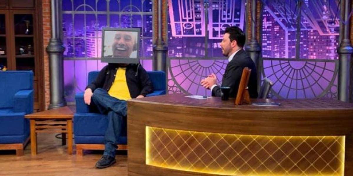 Stênio Garcia participa do The Noite, de Danilo Gentili do SBT (Imagem: divulgação)
