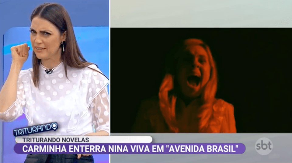 Triturando no SBT comenta novelas (Foto: Reprodução)