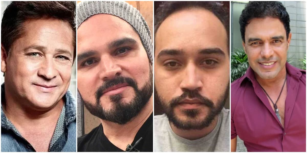 Leonardo, Luciano Camargo, Wesley Camargo e Zezé Di Camargo, respectivamente Leonardo, Luciano Camargo, Wesley Camargo e Zezé Di Camargo, respectivamente