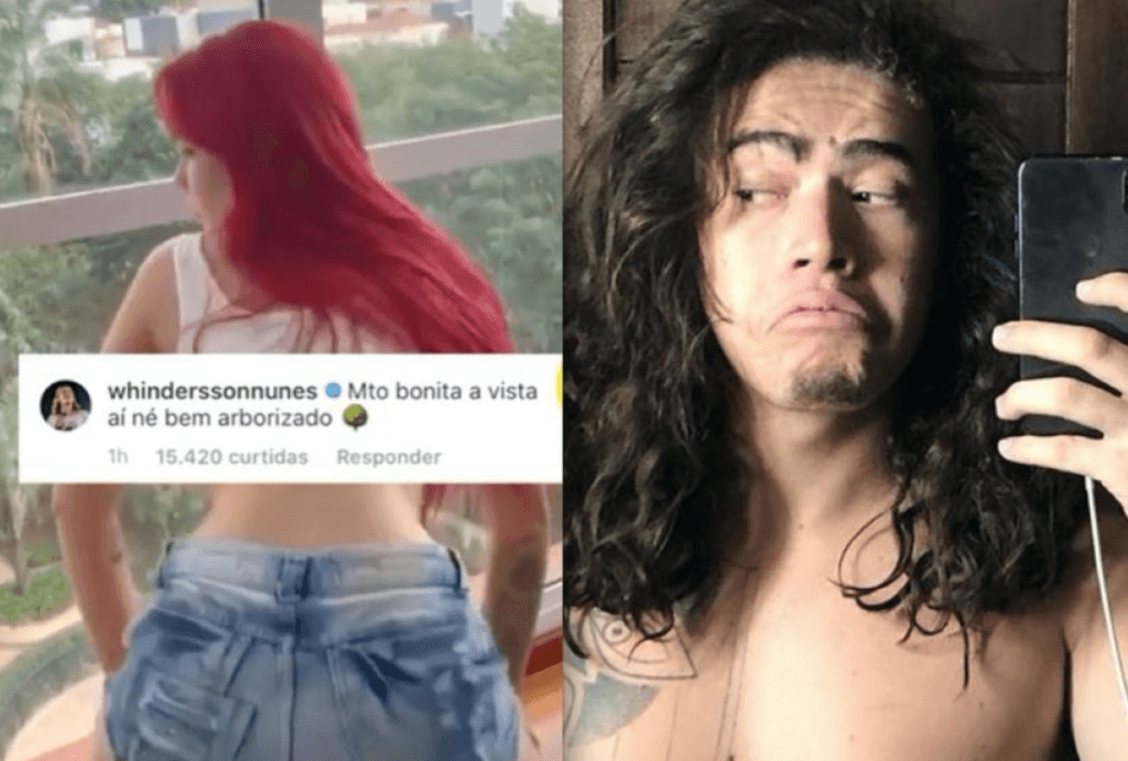 Whindersson Nunes, após separação, manda cantada para funkeira que rebola loucamente: "Bonita a vista"