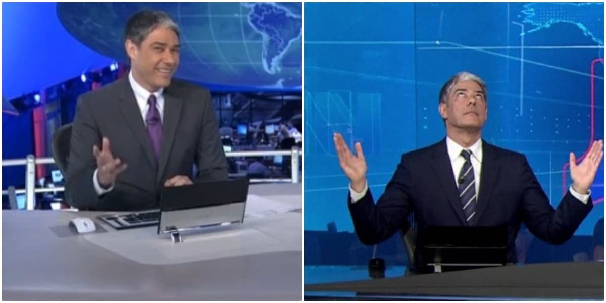 William Bonner na bancada do JN da Globo (Reprodução) William Bonner na bancada do JN da Globo (Reprodução)