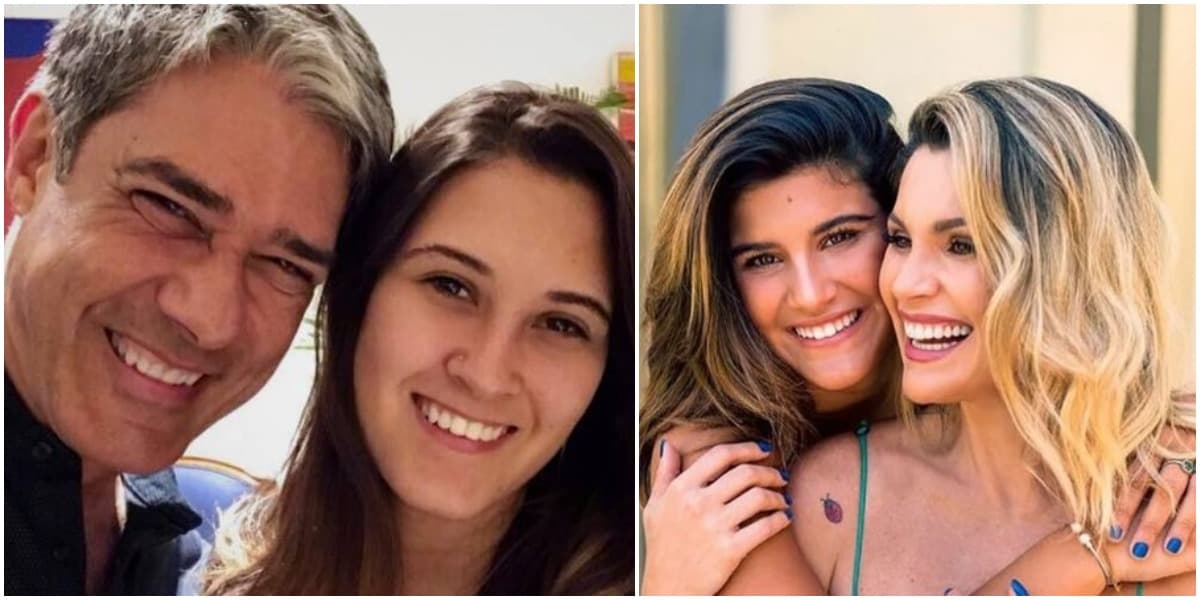 William Bonner é pai de Bia Bonemer; Flávia Alessandra é mãe de Giulia Costa William Bonner é pai de Bia Bonemer; Flávia Alessandra é mãe de Giulia Costa