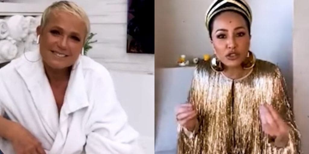 Xuxa, ao vivo, não se controla e se intromete em situação de Sabrina Sato na Record: "Pede pra te liberarem"