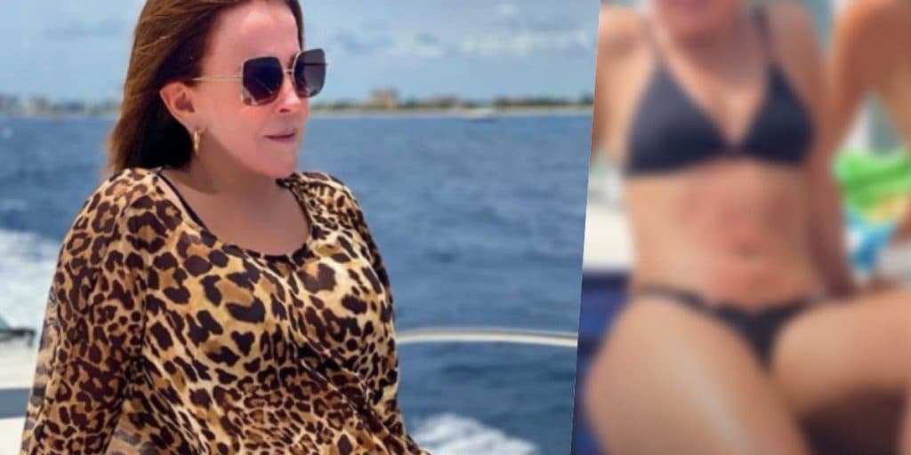 Aos 63 anos, Zilu é pega em cima de barco, com biquíni cavado em festinha privada e choque é geral: "Grande"