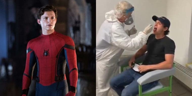 Tenso! Tom Holland, o Homem Aranha, faz teste para Covid-19, passa sufoco e preocupa: "forças"