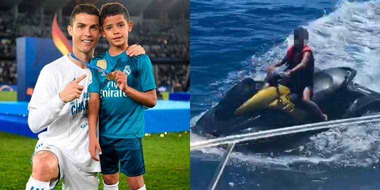Cristiano Ronaldo vira alvo de investigação após filho de 10 anos ser flagrado em alto mar pilotando jet ski