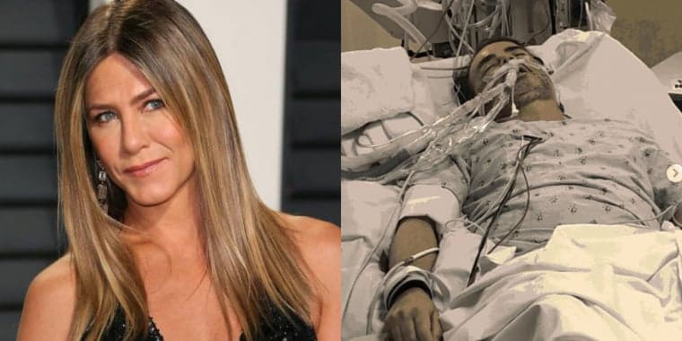 Jennifer Aniston, após amigo contrair Covid-19, compartilha foto dele em UTI, lamenta e faz alerta: "Isso é real"