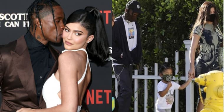 Kylie Jenner e Travis Scott são flagrados juntos em passeio com a filha após término triunfal: "o amor venceu"