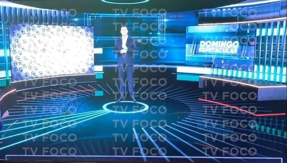 Exclusivo! Confira o novo cenário do Domingo Espetacular, que estreia junto com Carolina Ferraz