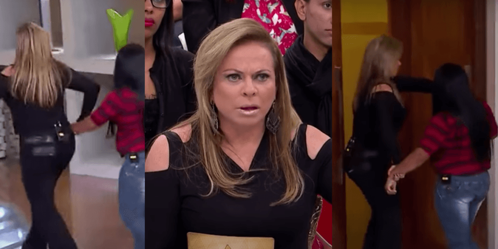 Christina Rocha dá basta, pega convidada pela mão e deixa estúdios de programa pela porta dos fundos no SBT: "Gente"