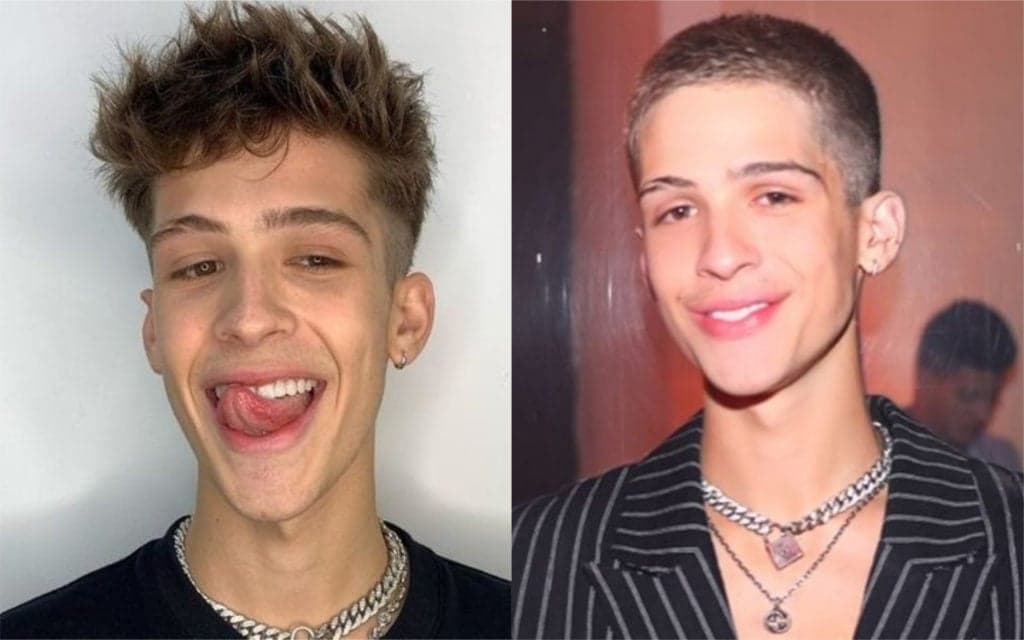 João Guilherme, filho de Leonardo, tira a roupa em cima de pedra, abre os braços e visão é chocante: "Grande"
