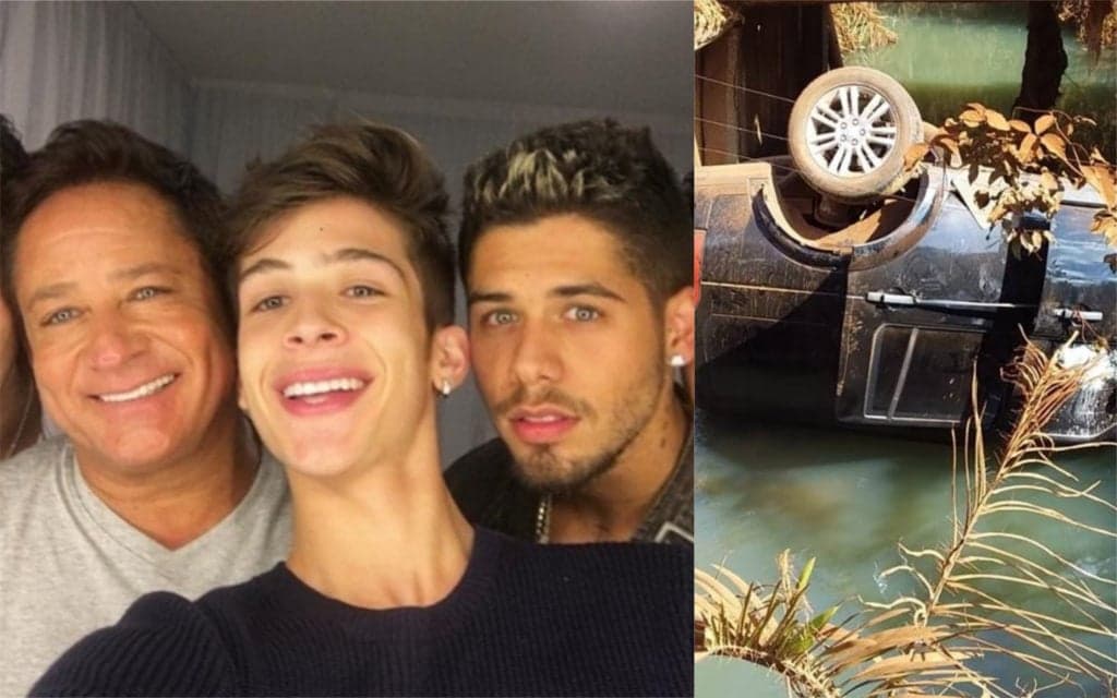 Urgente! Filhos de Leonardo sofrem grave acidente na estrada e carro é encontrado capotado em rio