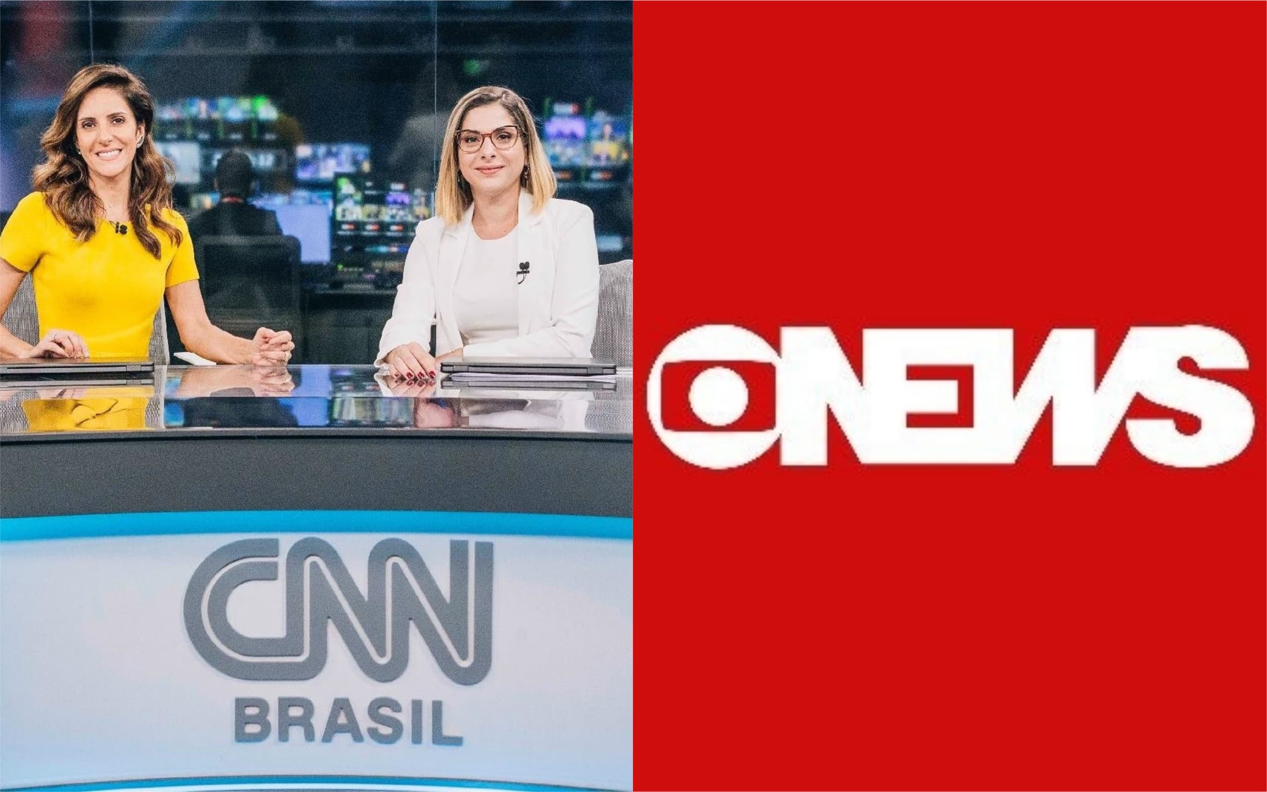 CNN Brasil divulgou imagens da Globo ao vivo (Foto: Divulgação) CNN Brasil divulgou imagens da Globo ao vivo (Foto: Divulgação)