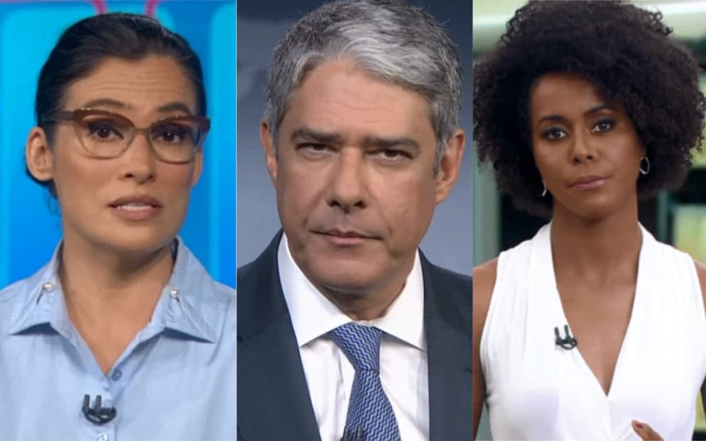 Bonner, Renata Vasconcellos e Maju se juntam, soltam textão e calam a boca em cerco de ódio "A Globo tem tanto"