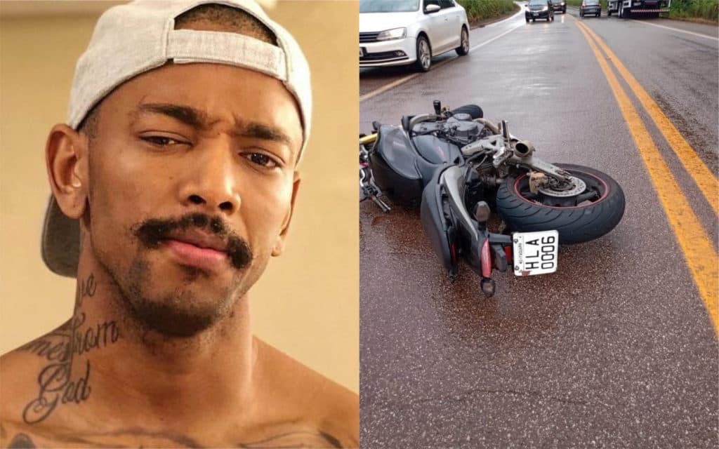 Nego do Borel, em meio à escândalo de agressão, sofre grave acidente de moto e tem real estado de saúde revelado