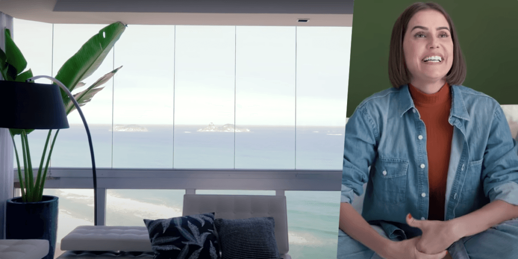 Entramos no luxuoso apartamento de Deborah Secco com vista chocante para o mar, muito luxo e jacuzzi: "7 milhões"