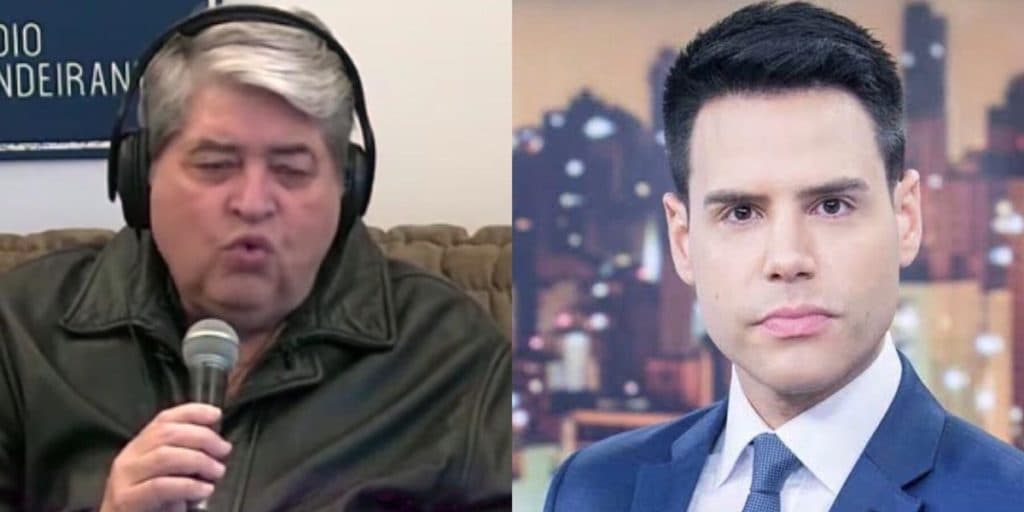 Datena, ao vivo, recebe alerta na Band, faz anúncio ao público do Brasil Urgente e envolve rival: “É do Bacci”