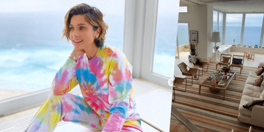 Entramos na cobertura de 17 milhões de Flávia Alessandra: vista deslumbrante pro mar e 24 mil reais em poltrona