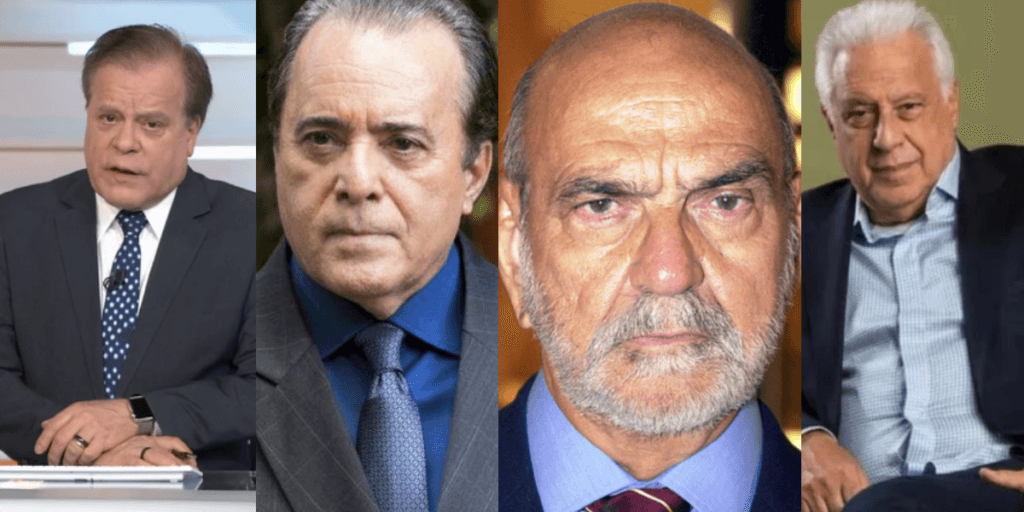 Após inúmeras demissões, facão da Globo leva cabeça de Chico Pinheiro, Tony Ramos, Lima Duarte e Antônio Fagundes