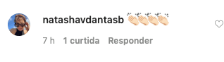 Bia Bonemer recebeu um comentário de Natasha Dantas (Foto: reprodução/Instagram)