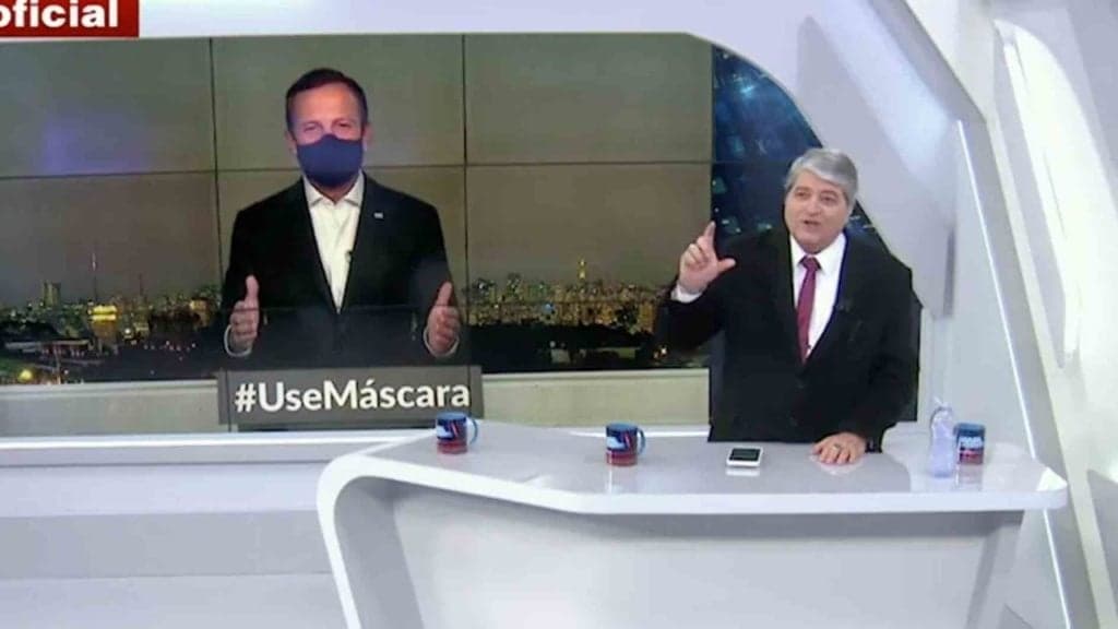 Datena recebe Dória ao vivo na Band, quebra pau é exposto e bate-boca acaba explodindo: “Ah, agora vai ter pau"