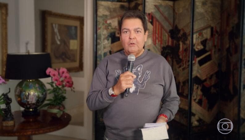 Faustão surpreendeu ao citar contratados da Record - Foto: Reprodução